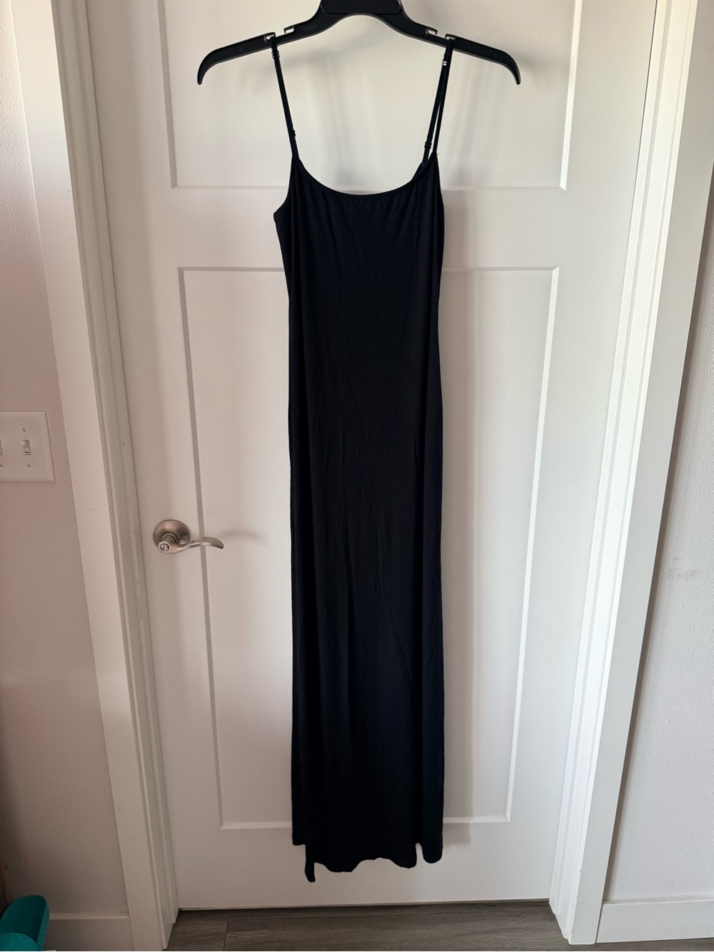 SKIMS Black Spaghetti Strap Maxi Dress Size XL